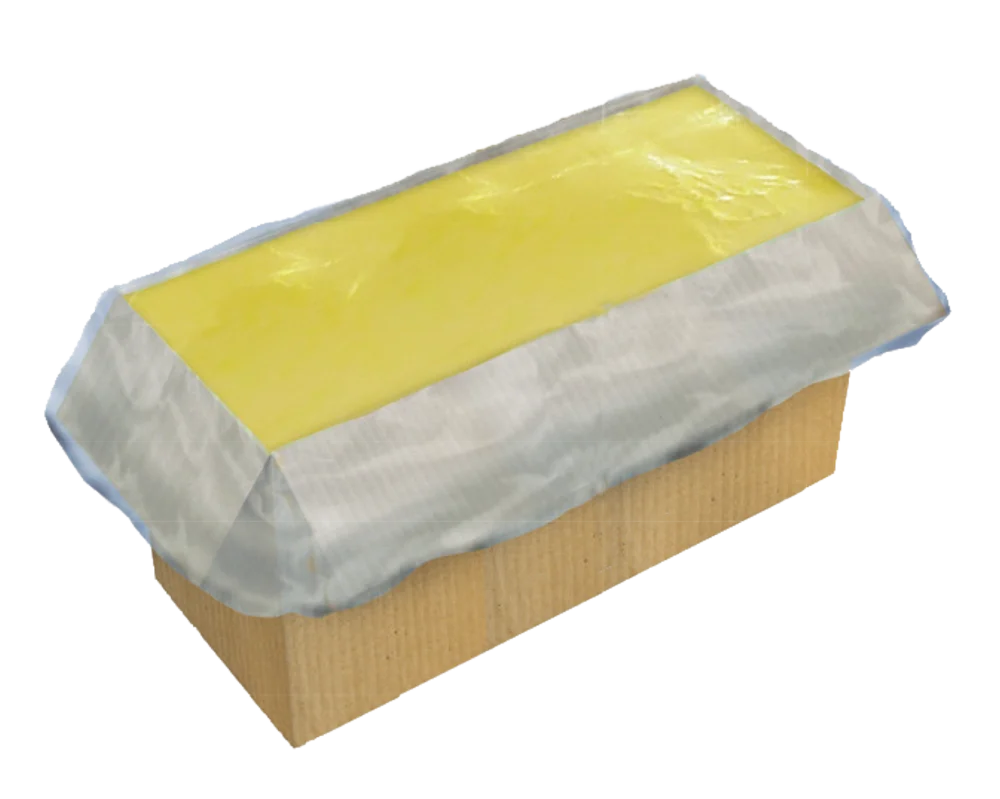 Bulk cardboard box with inner bag and butter